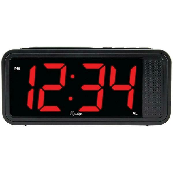 Equity By La Crosse Quick-Set LED Alarm Clock, Black 75907